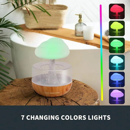 Rain Cloud Humidifier with 7-Color LED Night Light – For Bedroom, Nursery & Office