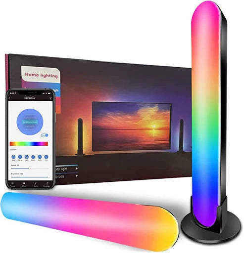 Smart RGB LED Light Bars with Music Sync & Ambient Lighting